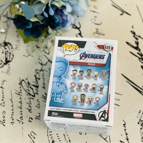 NWT Hulk #499 (Blue Chrome) Funko Pop! Marvel Avengers EndGame - Picture 4 of 4